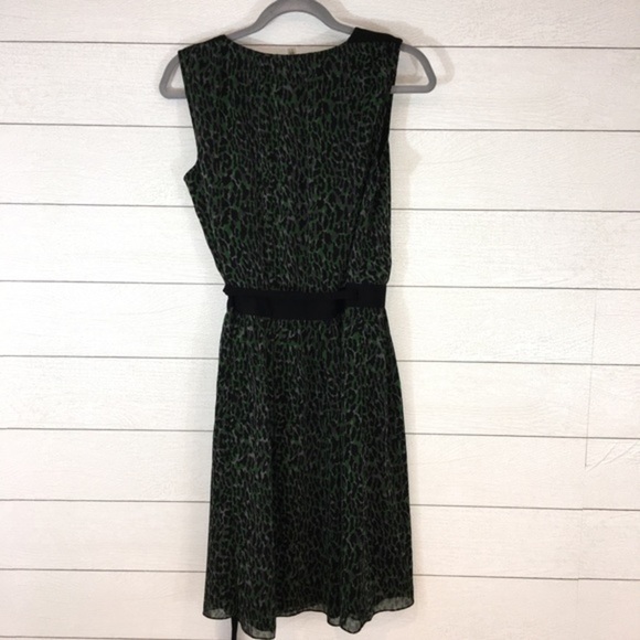 DKNYC Green Leopard Wrap Dress - Picture 4 of 8
